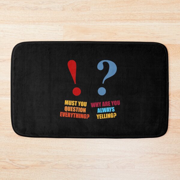 Item preview, GRAMMAR POLICE FUNNY EXCLAMATION POINT AND QUESTION MARK designed and sold by Cr1sV.