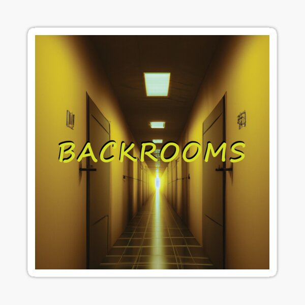 Backrooms endless yellow walls and liminal spaces Sticker for