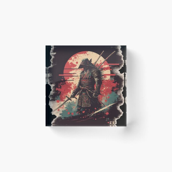 Item preview, Ninja Warrior Japanese Retro Art Katana Fight Soldier Arme  designed and sold by RetroZ0.