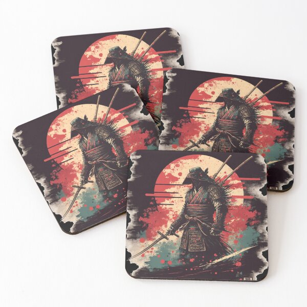 Item preview, Ninja Warrior Japanese Retro Art Katana Fight Soldier Arme  designed and sold by RetroZ0.