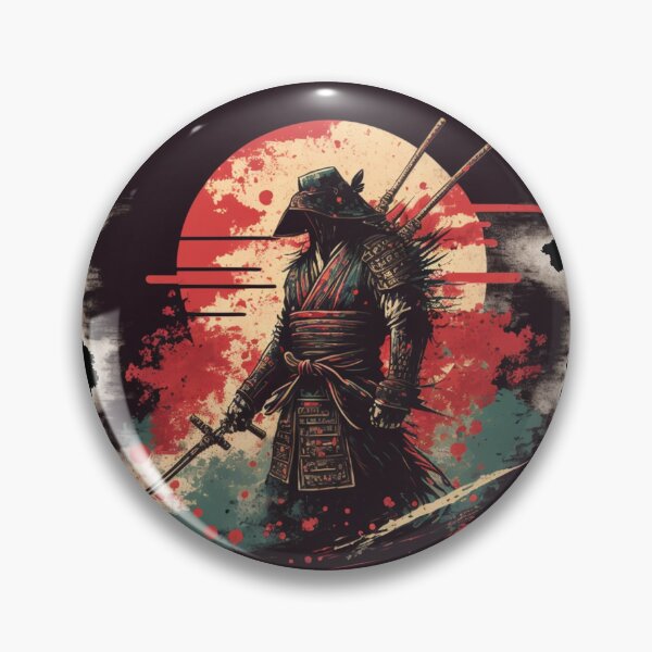 Item preview, Ninja Warrior Japanese Retro Art Katana Fight Soldier Arme  designed and sold by RetroZ0.