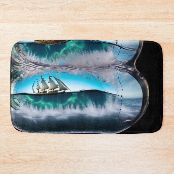 Item preview, A ship in a bottle sailing. designed and sold by Maniock.