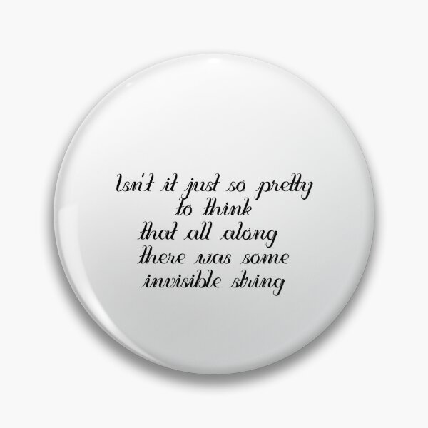 Item preview, invisible string lyrics designed and sold by dtrieschock.