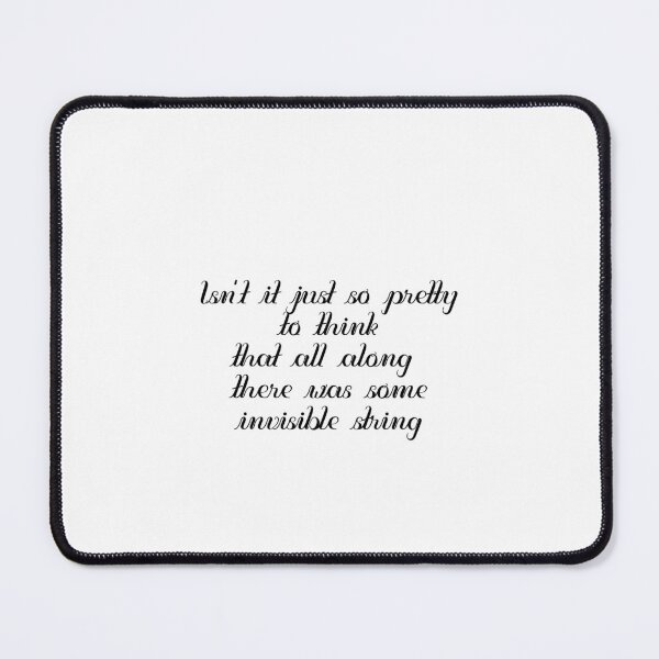 Item preview, invisible string lyrics designed and sold by dtrieschock.