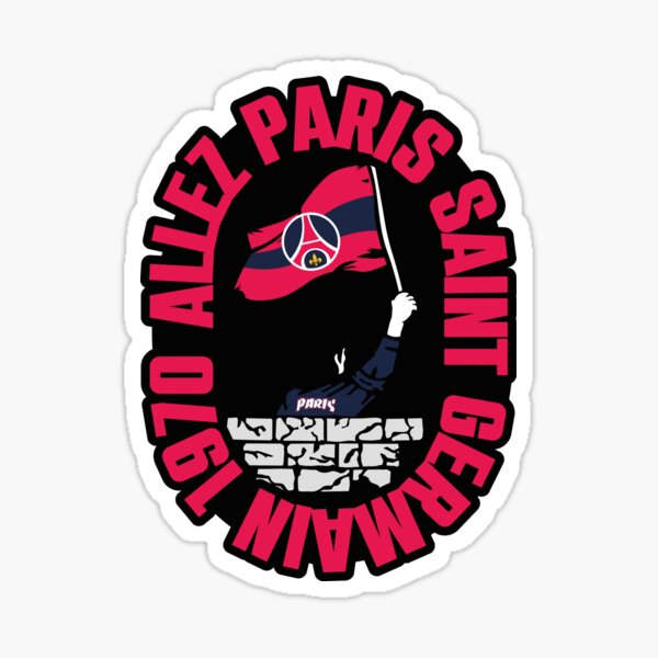 PSG, Autocollant Logo Paris Saint Germain Stickers Mural 