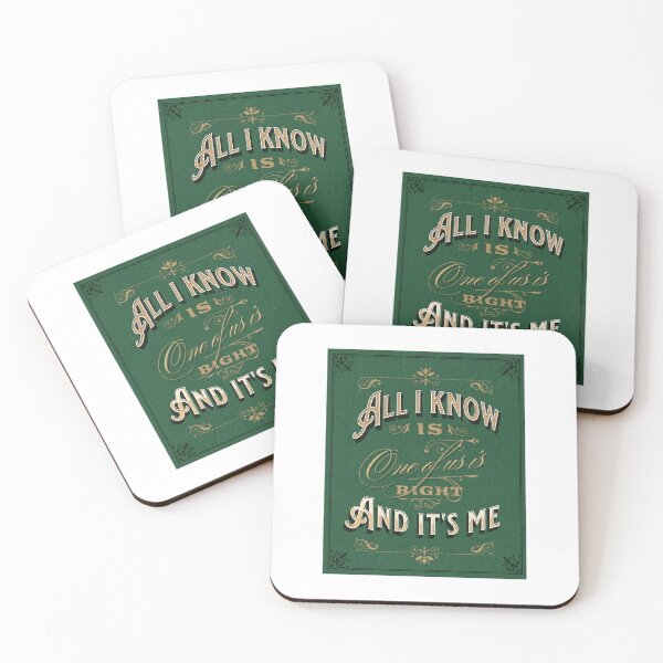 Item preview, All I know is one of us is right and it's me funny message for valentines day green designed and sold by Gabba Delgado.