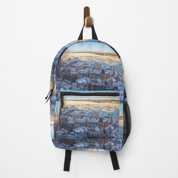 Item preview, Quebec, Canada, Wintertime, Snow Overlooking St. Lawrence River designed and sold by SafariByMarisa.