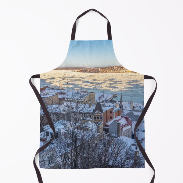 Item preview, Quebec, Canada, Wintertime, Snow Overlooking St. Lawrence River designed and sold by SafariByMarisa.