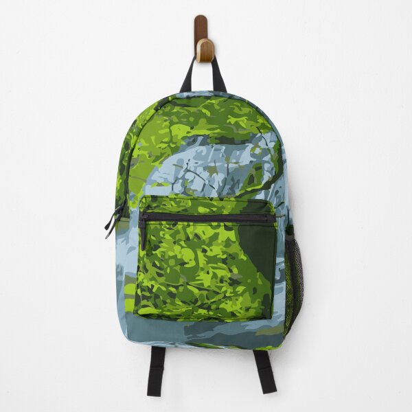 Item preview, Abstract Illustration:- Abstract Landscape Illustration of Tree & Fountain designed and sold by typoinspired.