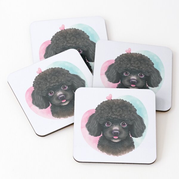 Item preview, Dark Poodle Cute Dog designed and sold by nicestr.