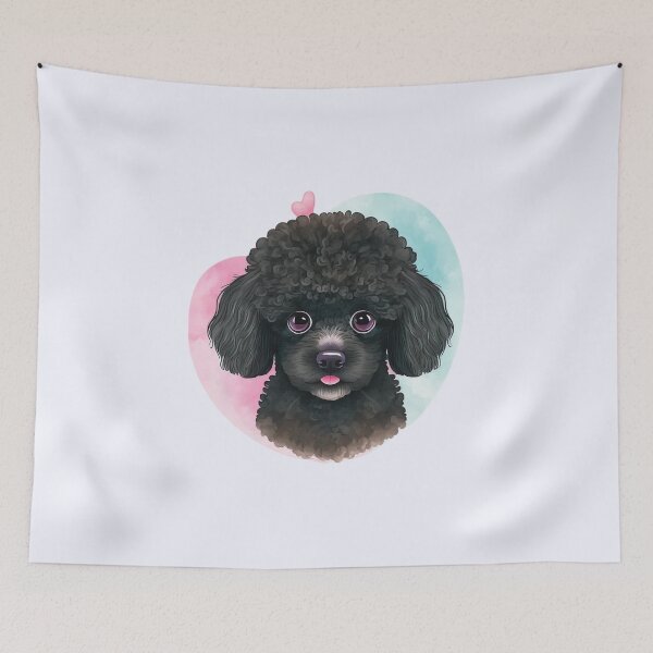 Item preview, Dark Poodle Cute Dog designed and sold by nicestr.