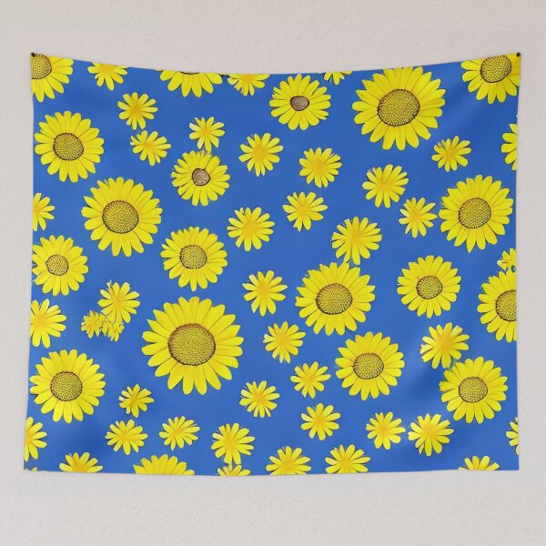 Item preview, Yellow daisy flower pattern designed and sold by gramizzia.