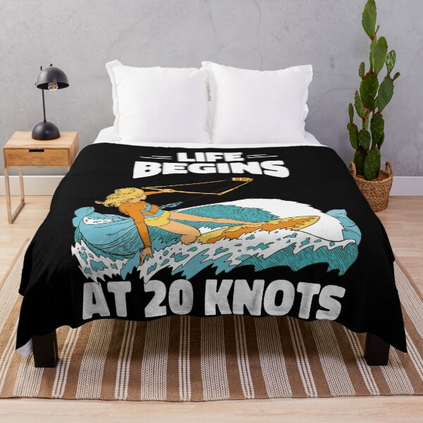 Item preview, Kitesurfing Girl Riding Wave Retro Art designed and sold by MrEddie10.