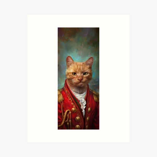 Aperçu de l'œuvre Général de cour Wise Cat créée et vendue par Ldarro.
