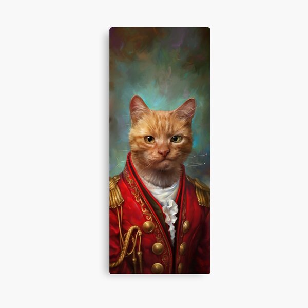 Court General Wise Cat Canvas Print