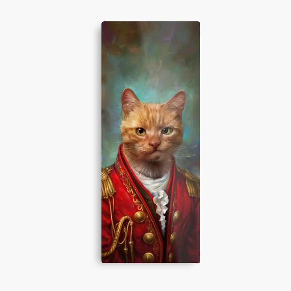 Court General Wise Cat Metal Print