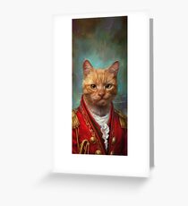 Tarjeta de felicitación Corte General Wise Cat