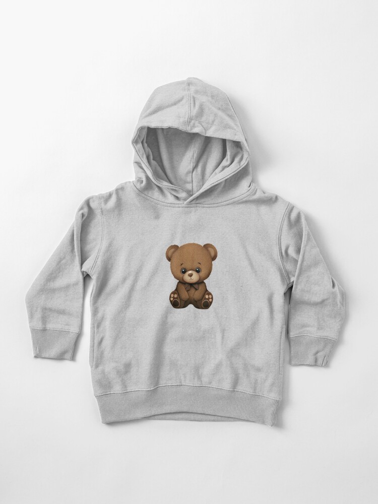 Ours en peluche Noir Sweat à capuche épais pour tout-petit