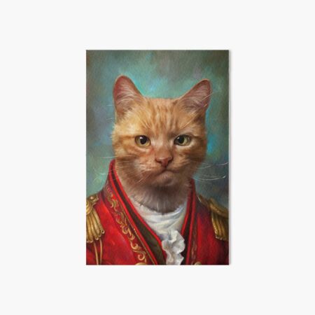 Court General Wise Cat Art Board Print