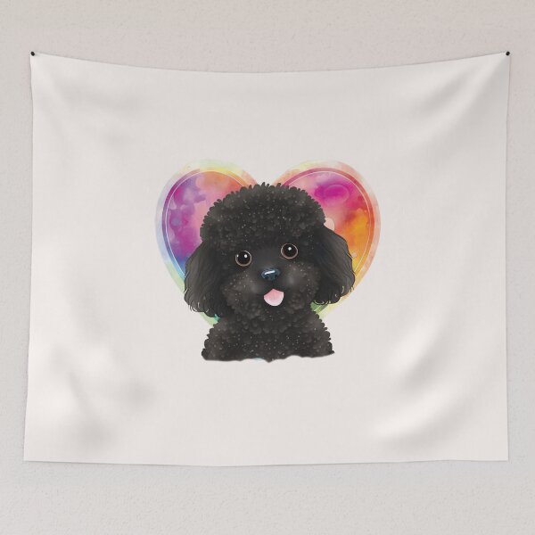 Item preview, Dark Poodle Cute Dog designed and sold by nicestr.