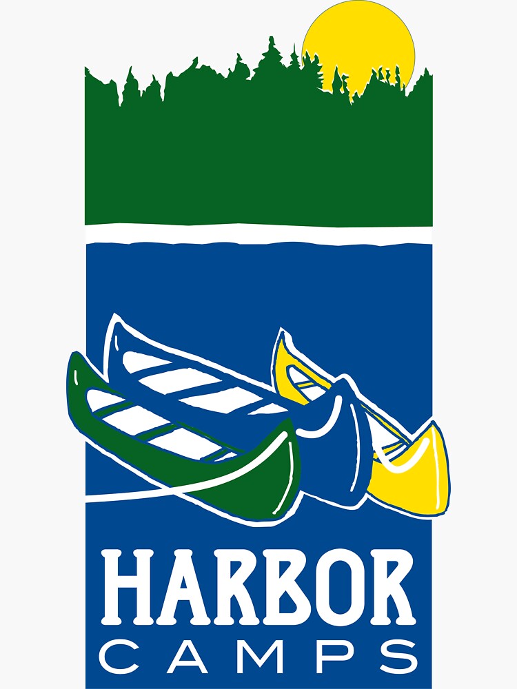Thumbnail 3 of 3, Sticker, Harbor Camps Classic Logo designed and sold by harborcamps.