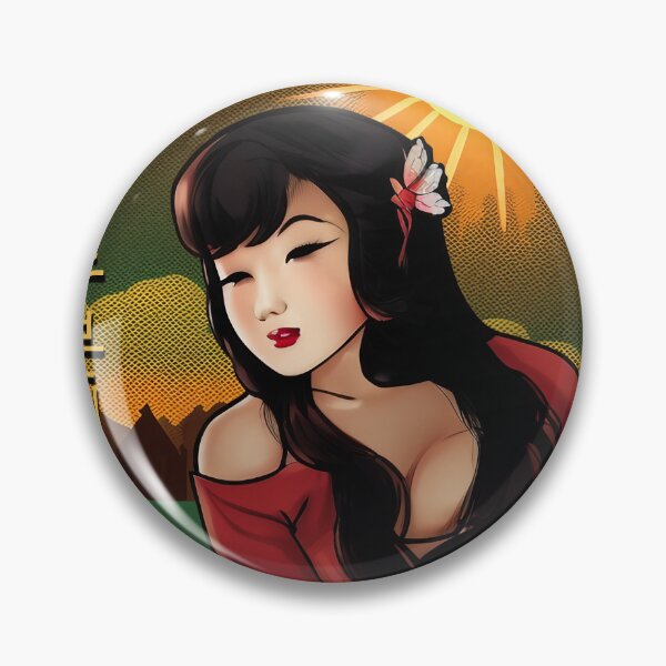 Artikelvorschau, Koreanisches Pinup-Girl entworfen und verkauft von Aloha Midori.
