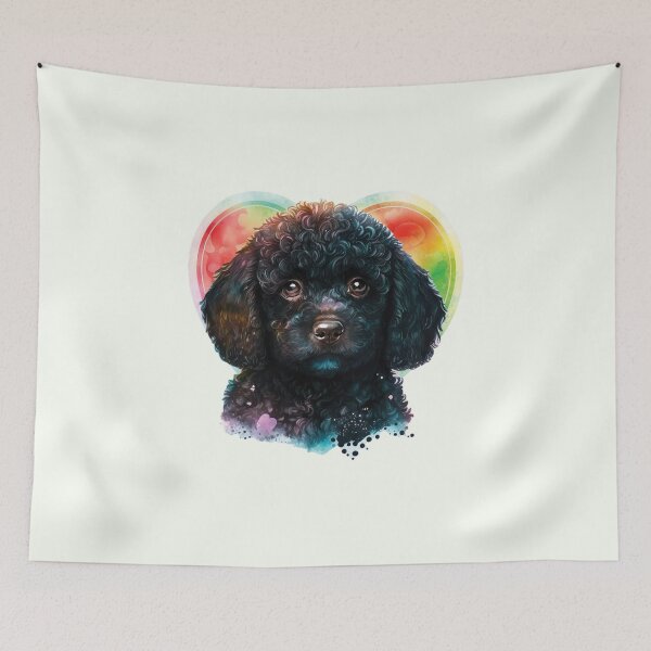 Item preview, Dark Poodle Cute Dog designed and sold by nicestr.