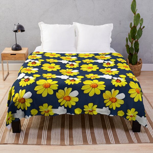 Item preview, Yellow daisy flower pattern designed and sold by gramizzia.