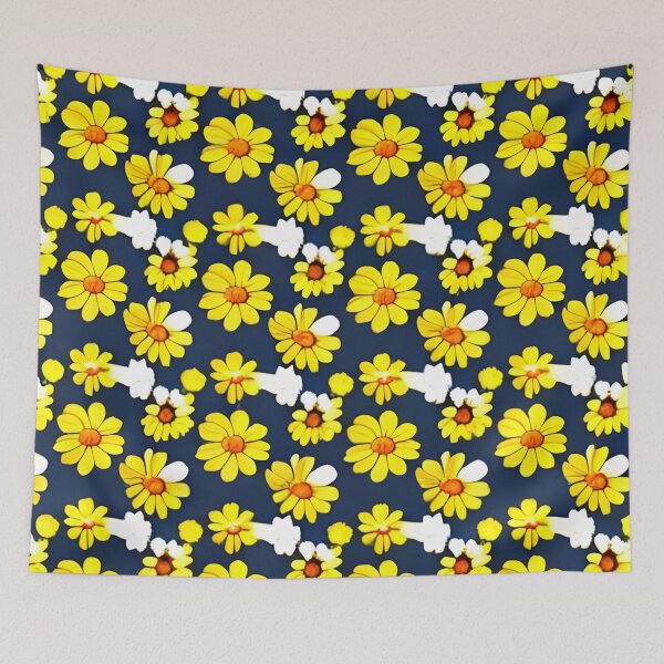 Item preview, Yellow daisy flower pattern designed and sold by gramizzia.