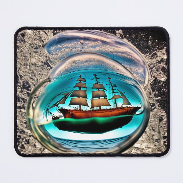 Item preview, Sailing ship on a stormy ocean. designed and sold by Maniock.