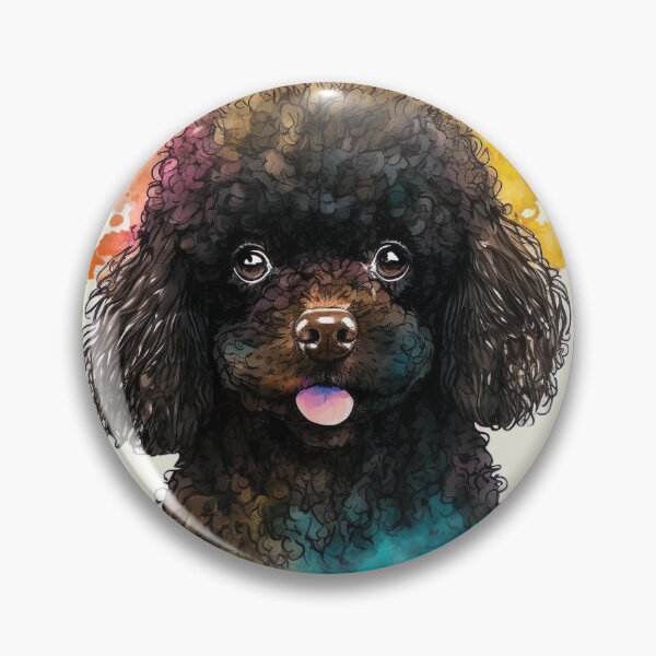 Item preview, Dark Poodle Cute Dog designed and sold by nicestr.