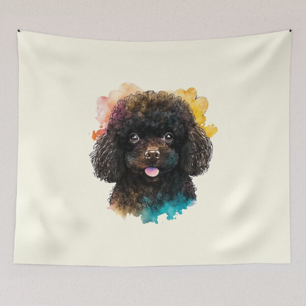 Item preview, Dark Poodle Cute Dog designed and sold by nicestr.