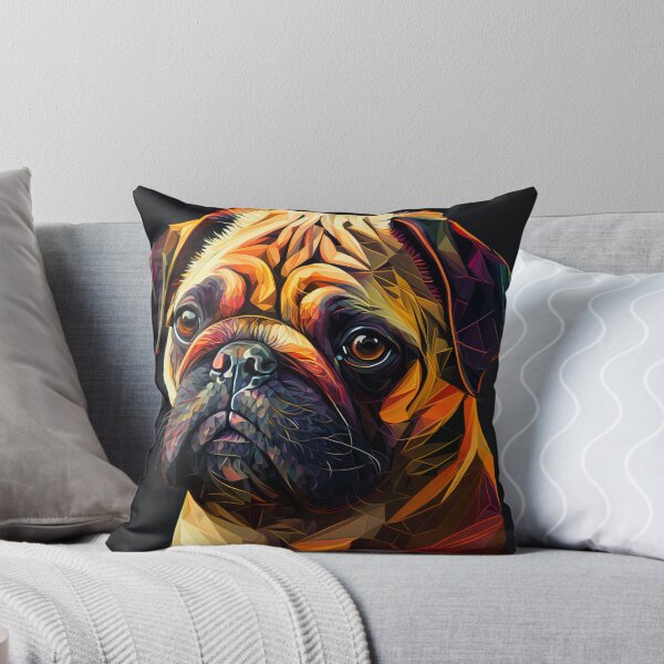 Item preview, Pug head abstract image designed and sold by Globuwear.