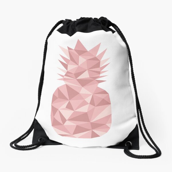 Ananas Geometrisch 3 (Rose) Turnbeutel