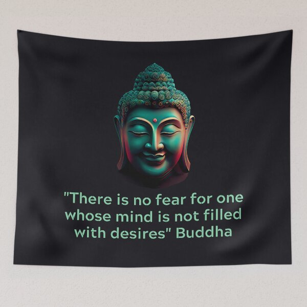 Item preview, Buddha Quote - There is no fear for one whose mind is not filled with desires  designed and sold by RetComly.