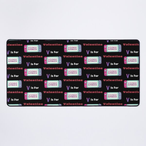 Item preview, V is For Video Games Valentine. - funny quotes designed and sold by Designspot2020.