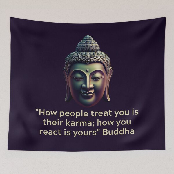 Item preview, Buddha Quote - How people treat you is their karma; how you react is yours designed and sold by RetComly.