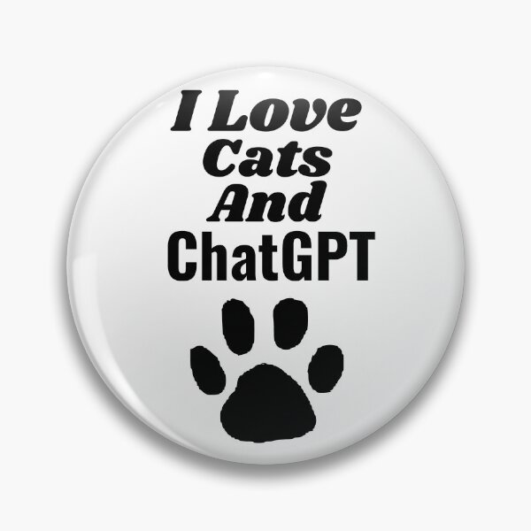 Item preview, I love cats and chatgpt, AI lover designed and sold by AspectArtWorks.