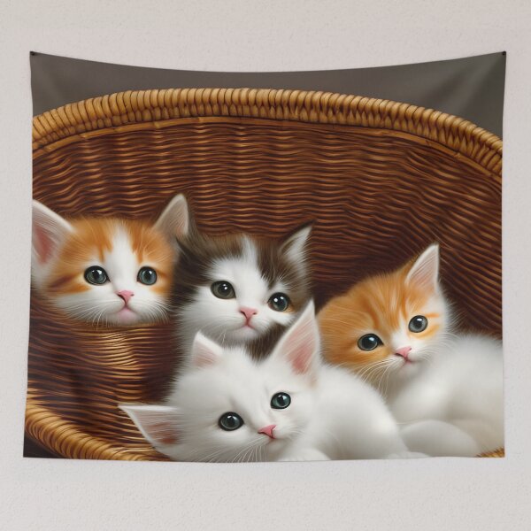 Aperçu de l'œuvre Un panier de chatons créée et vendue par ExploreDarkness.