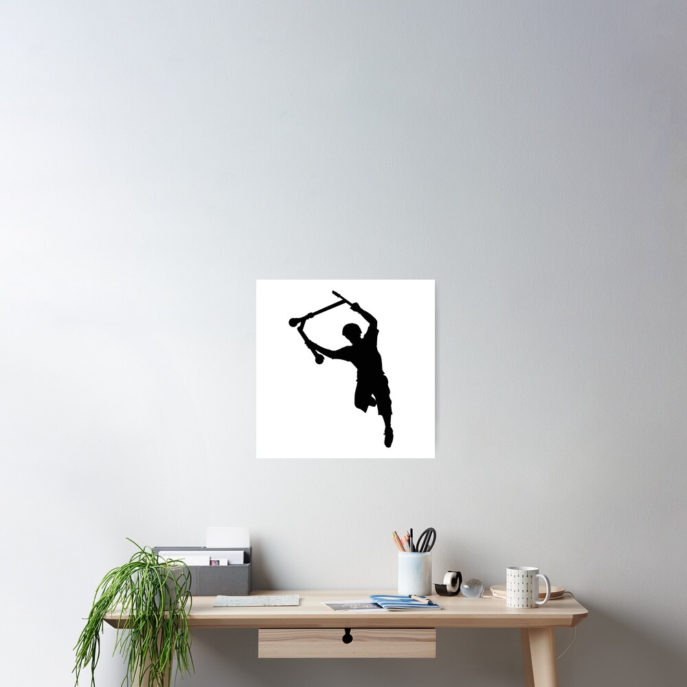 "Deck Grab Champion Stunt Scooter Art" Poster for Sale by RavenPrints