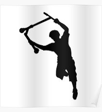 Deck Grab Champion - Stunt Scooter Art Poster