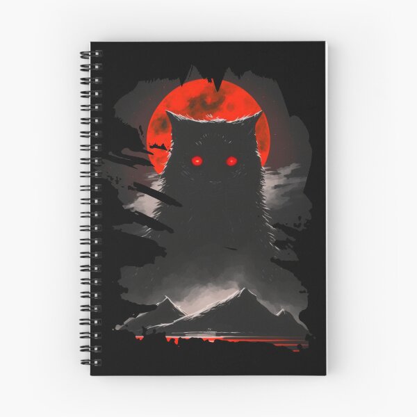 Item preview, red moon black cat  designed and sold by Shagrah.