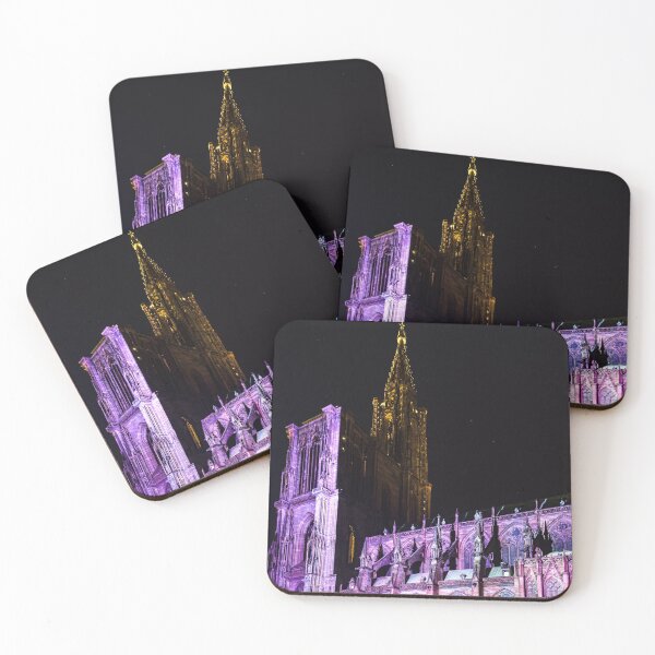 Item preview, Beautiful colors of highlighted Notre Dame Cathedral in Strasbourg, Alsace, France designed and sold by Alexander Sorokopud.