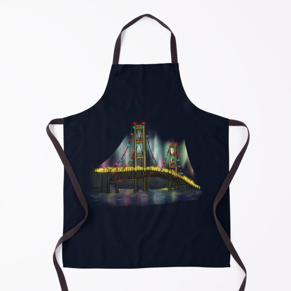 Item preview, Mackinac Bridge at Night designed and sold by Worser Art.