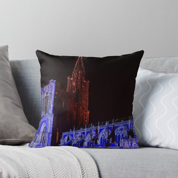 Item preview, Beautiful colors of highlighted Notre Dame Cathedral in Strasbourg, Alsace, France designed and sold by Alexander Sorokopud.