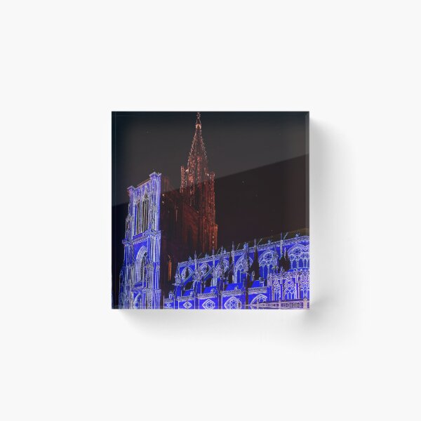 Item preview, Beautiful colors of highlighted Notre Dame Cathedral in Strasbourg, Alsace, France designed and sold by Alexander Sorokopud.