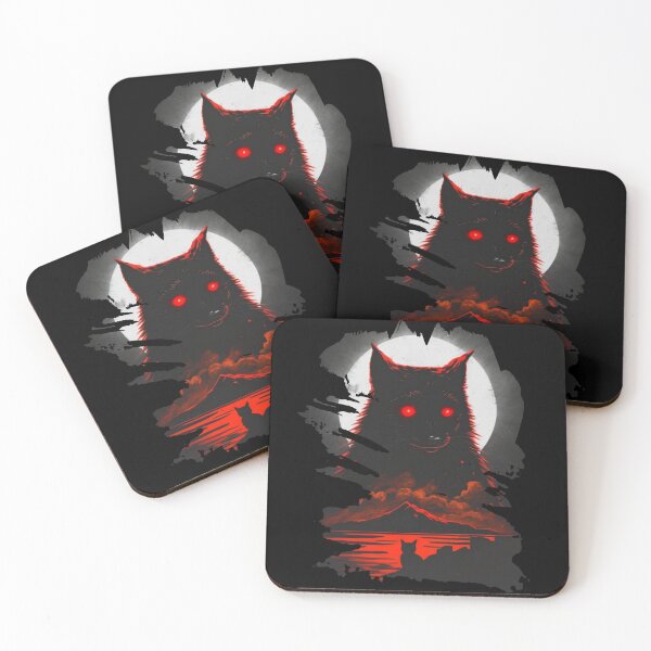 Item preview, dark cat // white moon designed and sold by Shagrah.