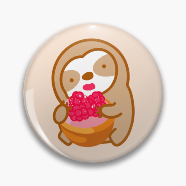 Item preview, Cute Mini Raspberry Tart Sloth designed and sold by theslothinme.