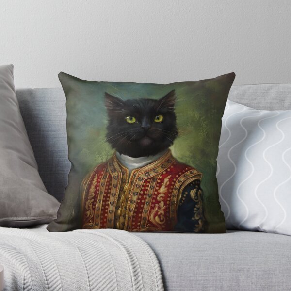 Hermitage Court Moor in casual uniform Throw Pillow
