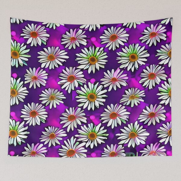 Item preview, Pink daisy flower pattern designed and sold by gramizzia.